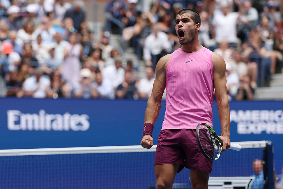 Alcaraz domina partida, vence Lehecka e está na semifinal do Us Open