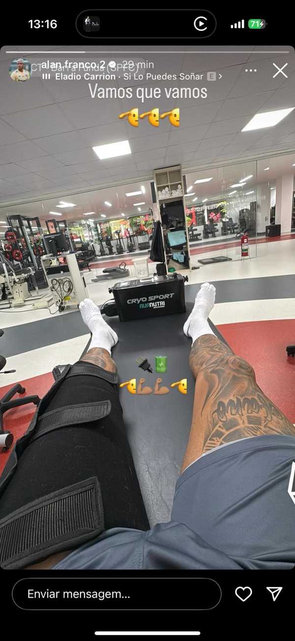 Alan Franco desfalca São Paulo em clássico por prevenção contra sobrecarga