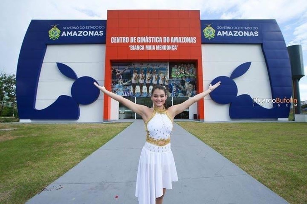 Bianca Maia deu seu nome ao CT de gin&aacute;stica em Manaus &mdash; Foto: Ricardo Bufolin