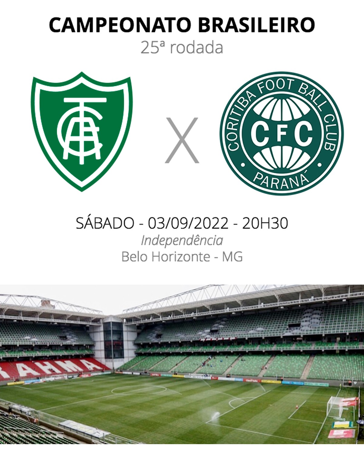 Escalações De América Mg X Coritiba