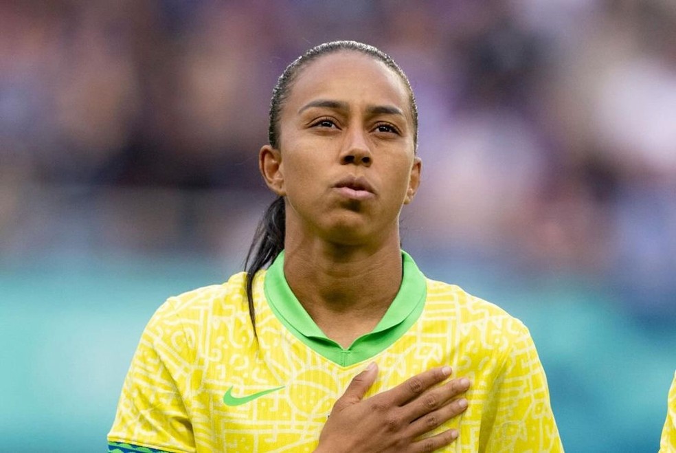Adriana Silva, atacante da seleção brasileira — Foto: Rafael Ribeiro/CBF