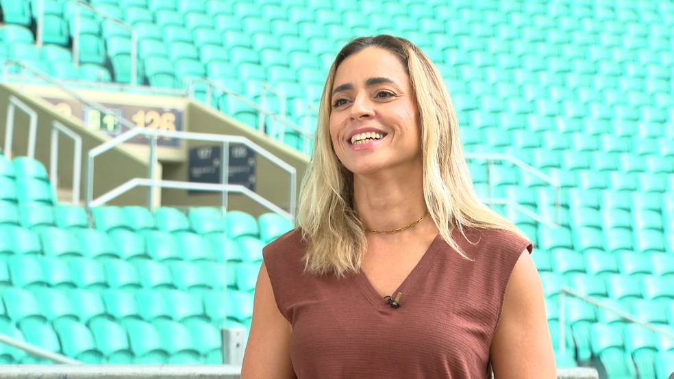Thaise Muniz em entrevista ao ge