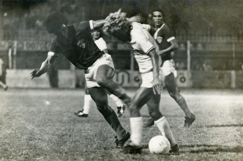 Rio Branco-ES x Dom Bosco, pela Série A do Brasileirão 1978 — Foto: Arquivo/Cedoc/A Gazeta