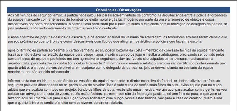 Árbitro relata confusão na partida entre CSA e Ituano, pela Série C — Foto: Divulgação/CBF