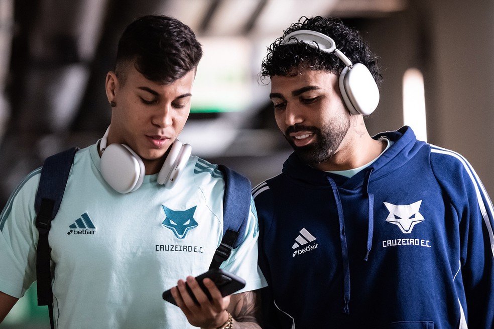 Kaio Jorge; Gabigol; Cruzeiro — Foto: Gustavo Aleixo/Cruzeiro
