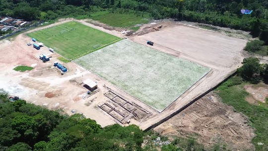 CT do Paysandu: obra avança para construção do terceiro campo e prédio com diversas áreas