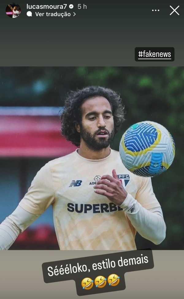 Montagem de Lucas Moura é motivo de brincadeira nas redes sociais