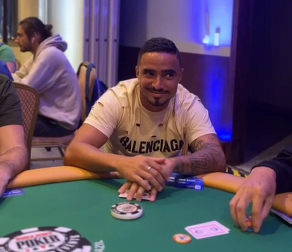 Rafael, do Botafogo, disputa torneio da WSOP Circuit Brazil no Rio de Janeiro &mdash; Foto: Divulga&ccedil;&atilde;o/WSOP