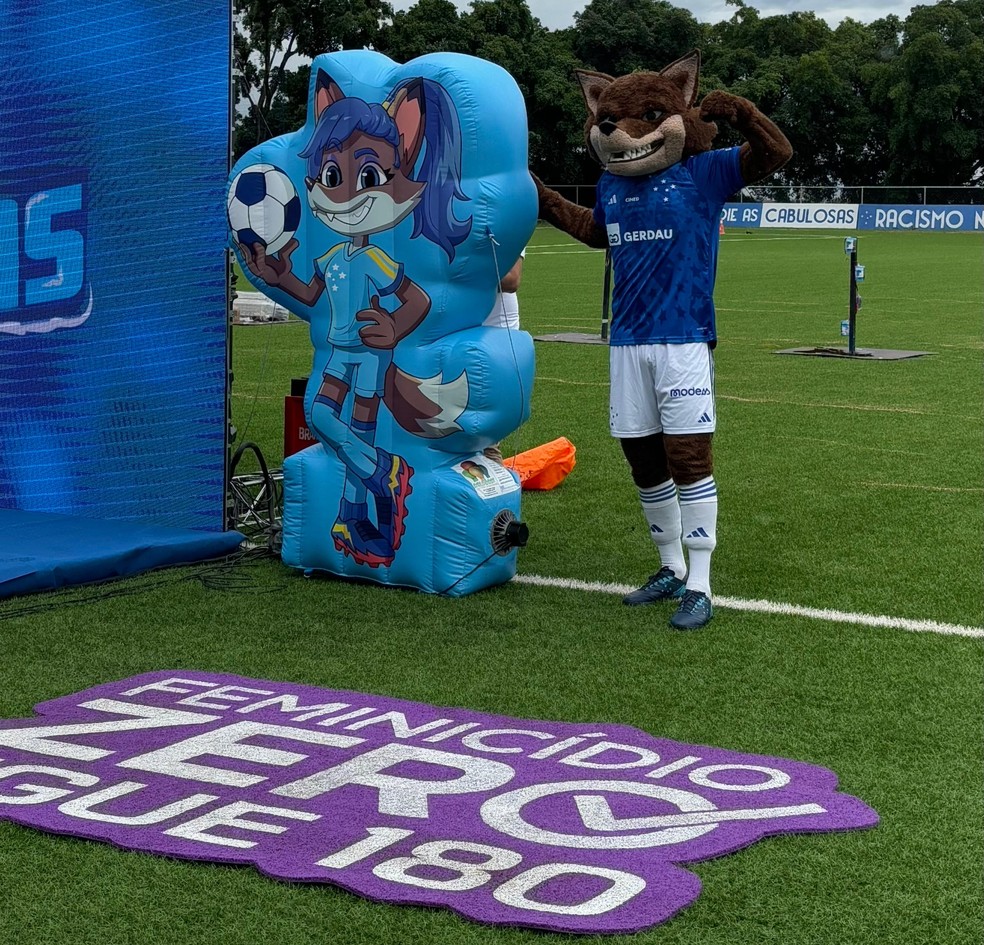 Cabulosa é a nova mascote do Cruzeiro — Foto: Lavínia Aguiar
