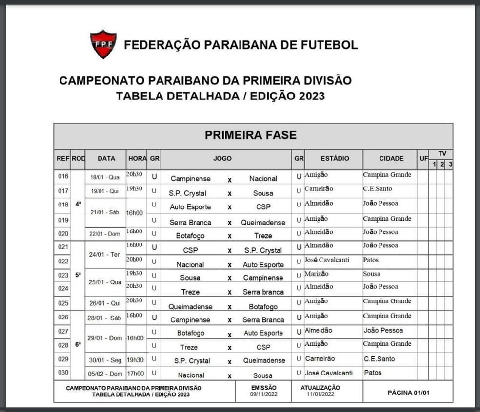 Confira a tabela dos jogos do Bahia já definidos em 2023 