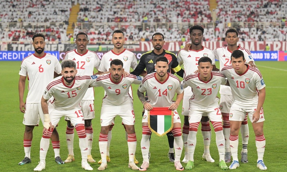 Seleção dos Emirados Árabes Unidos tem oito brasileiros convocados — Foto: Divulgação / UAE