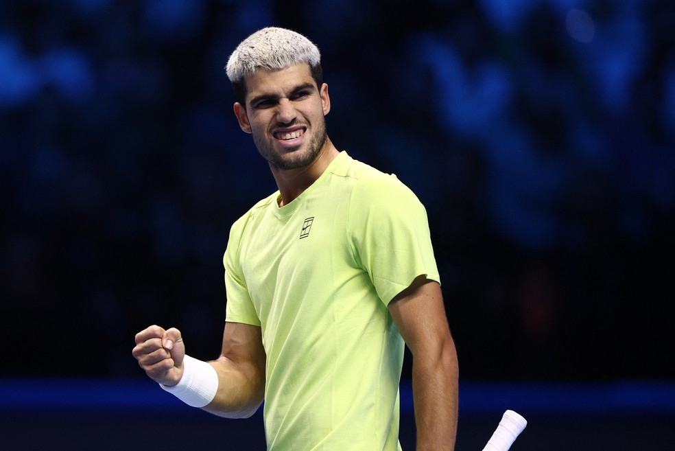 Carlos Alcaraz, número um do mundo no tênis masculino  — Foto: REUTERS/Guglielmo Mangiapane