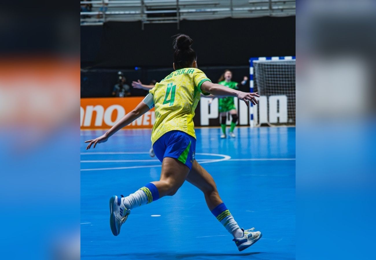 Com gol de tocantinense, Brasil goleia Paraguai no Sul-Americano de Futsal Sub-20