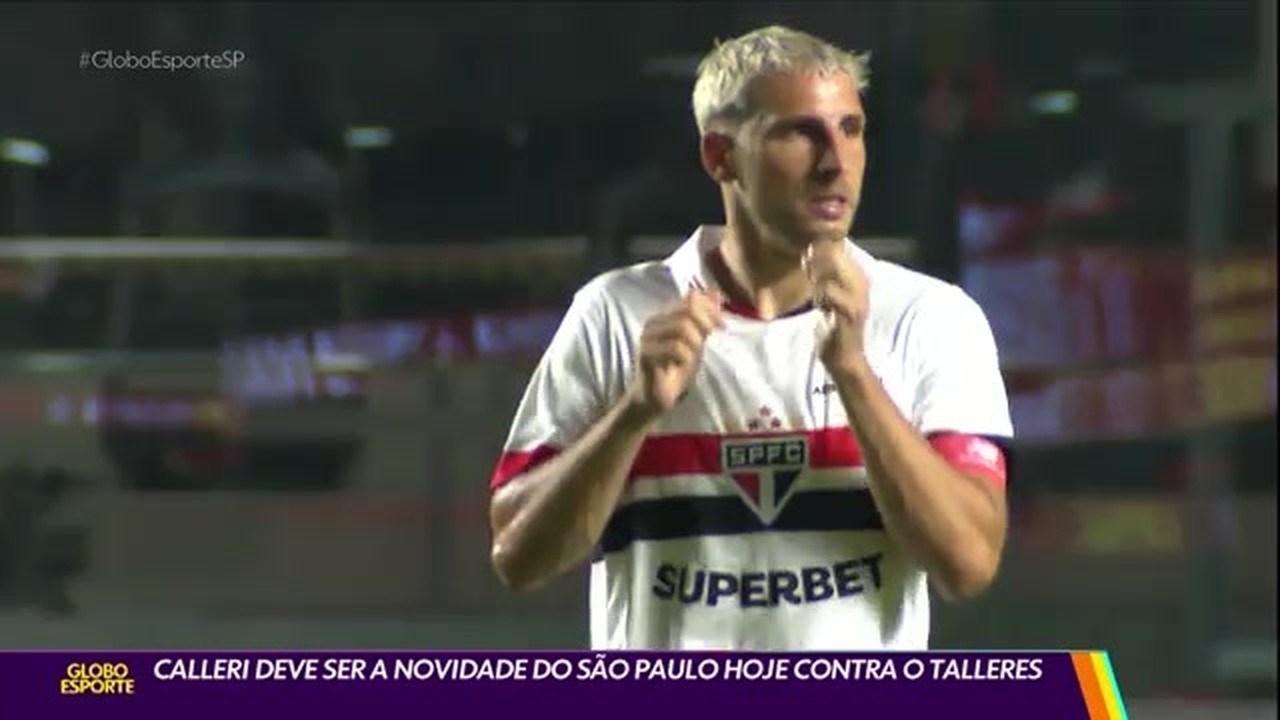 Calleri deve ser a novidade do São Paulo hoje contra o Talleres