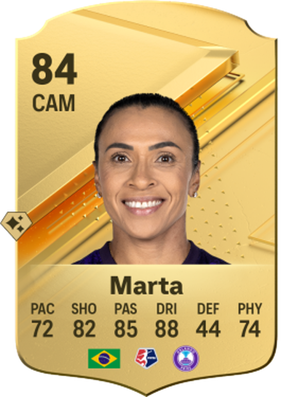 Carta da Marta no Ultimate Team — Foto: Reprodução/EA Sports