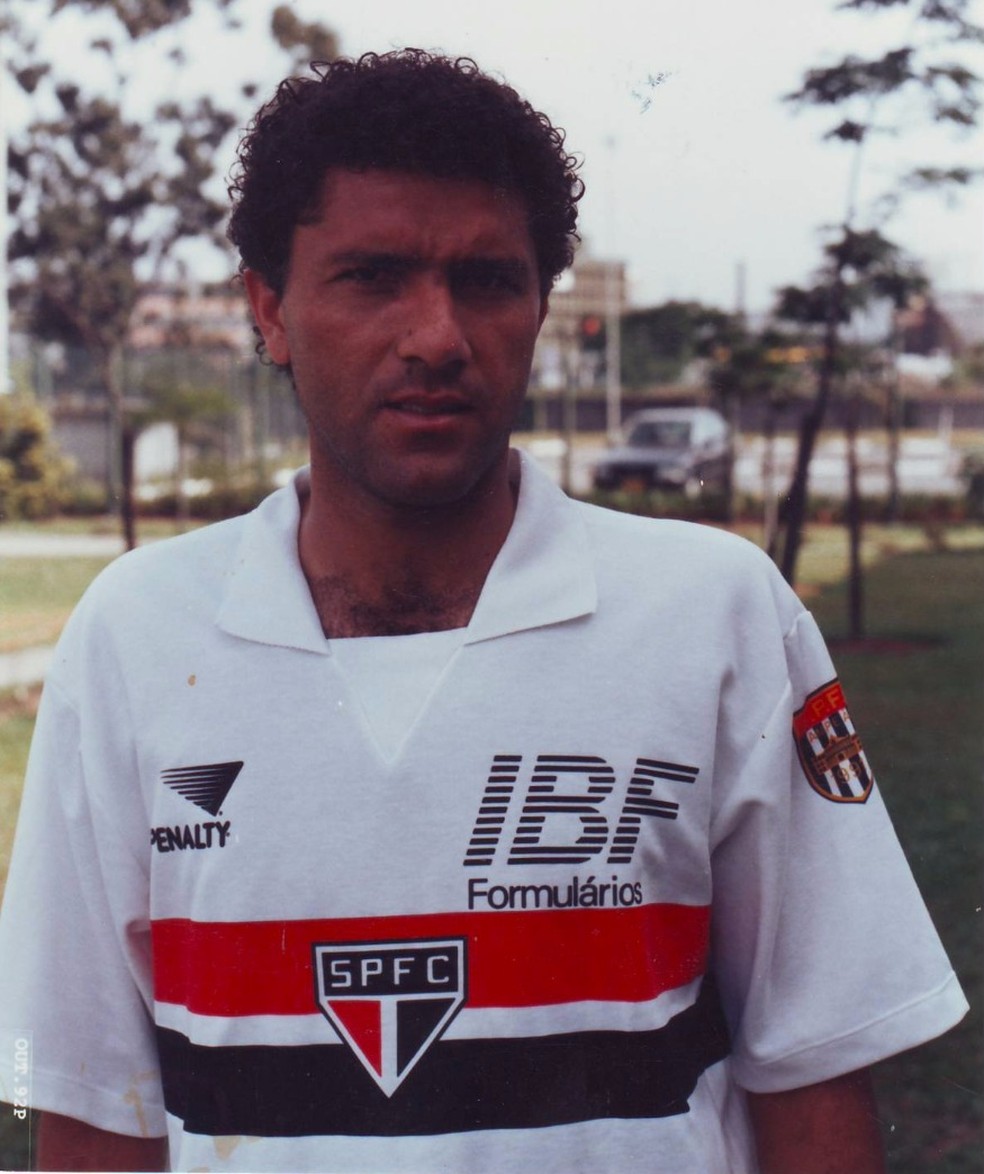 Suélio Lacerda pelo São Paulo em 1992 — Foto: Arquivo histórico SPFC