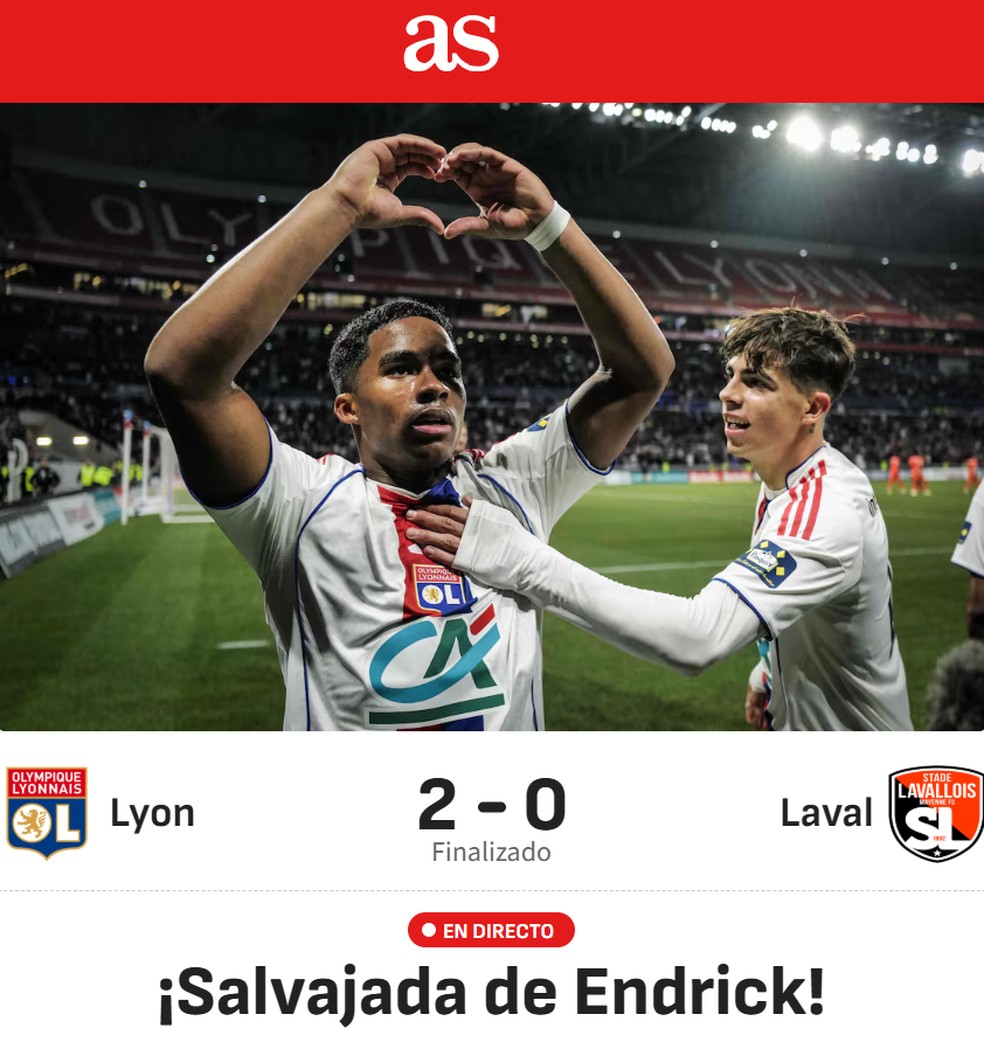 Di&aacute;rio As destaca atua&ccedil;&atilde;o de Endrick &mdash; Foto: Reprodu&ccedil;&atilde;o