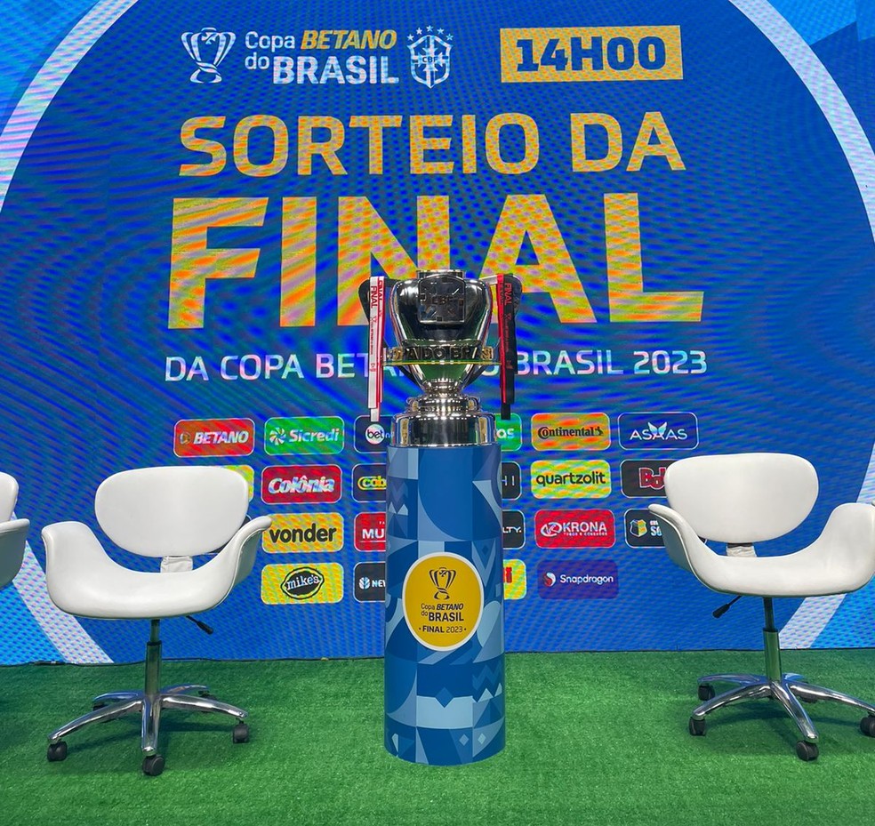 Sorteio da final da Copa do Brasil 2023 — Foto: Vinicius Rodeio