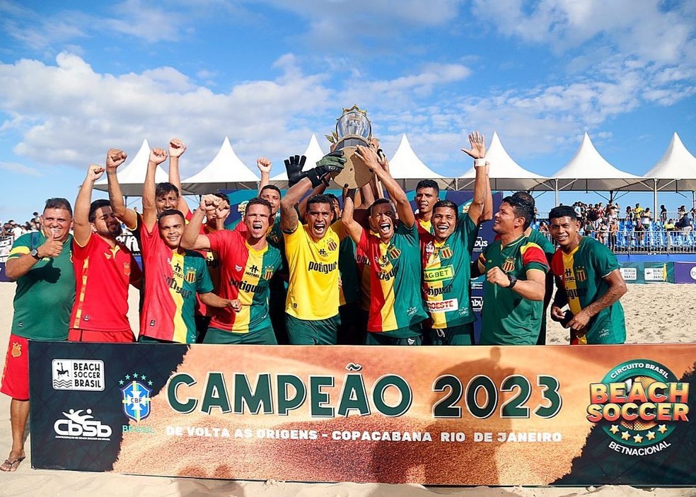 Sampaio Corrêa venceu o Circuito Brasileiro de Beach Soccer no ano passado — Foto: Nilton Brito/NB Photopress