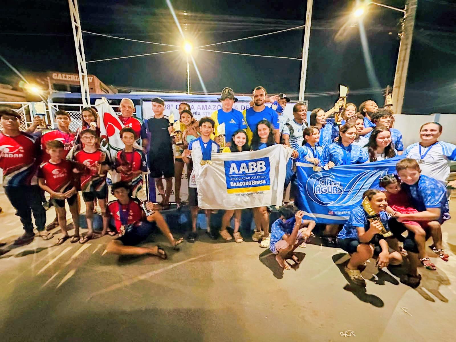 Com amplo domínio, AABB-AC é campeã pela 21ª vez consecutiva da Copa Amazônica de Natação