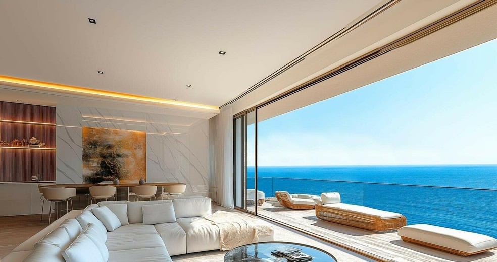 Apartamento em Monaco, onde dono do Shakhtar adquiriu imóvel mais caro do mundo — Foto: Reprodução