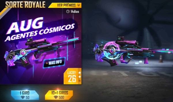 Ela está de volta! ﻿Uma skin que evolui sua Doze pra mostrar o poder do  abate nas partidas! Cola no Escolha Royale a garanta a sua! 🐲, By Garena Free  Fire