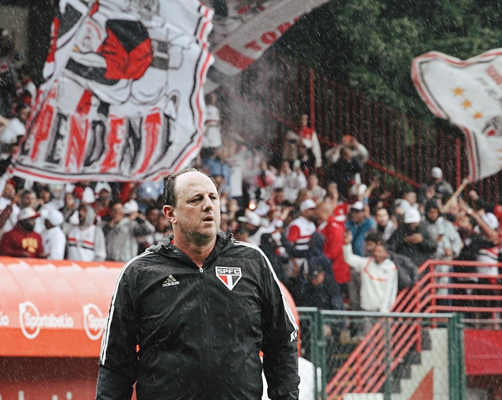 Rogério Ceni em treino do São Paulo