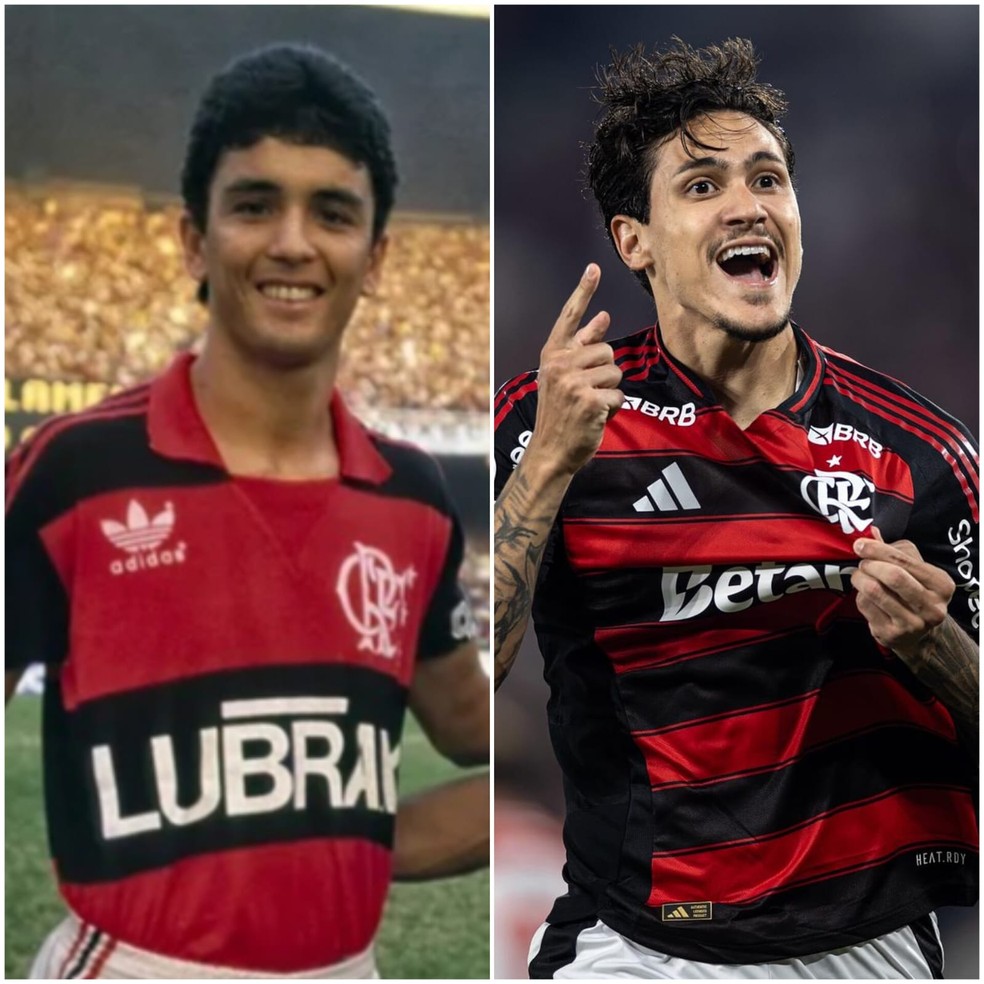 Bebeto e Pedro, dois dos maiores artilheiros da histria do Flamengo  Foto: Divulgao