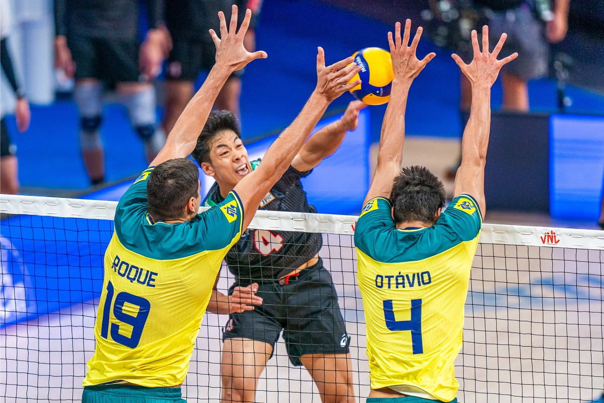 Vôlei: Como foi o jogo de Brasil e Japão na Liga das Nações masculina