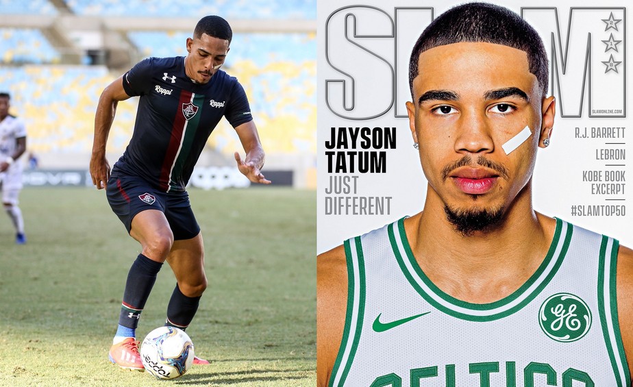 Gilberto joga com esparadrapo no rosto para imitar Jayson Tatum, do Boston  Celtics