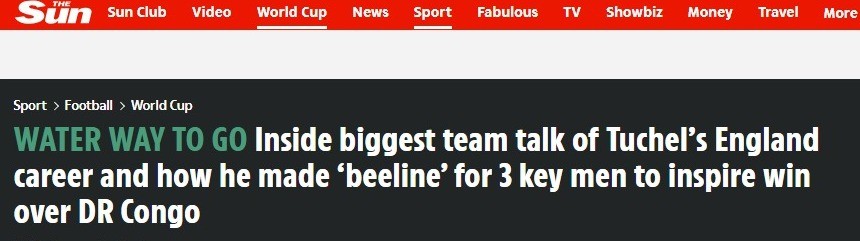 Jornal inglês mostra como pausa para hidratação criticada por Tuchel mudou jogo da Inglaterra