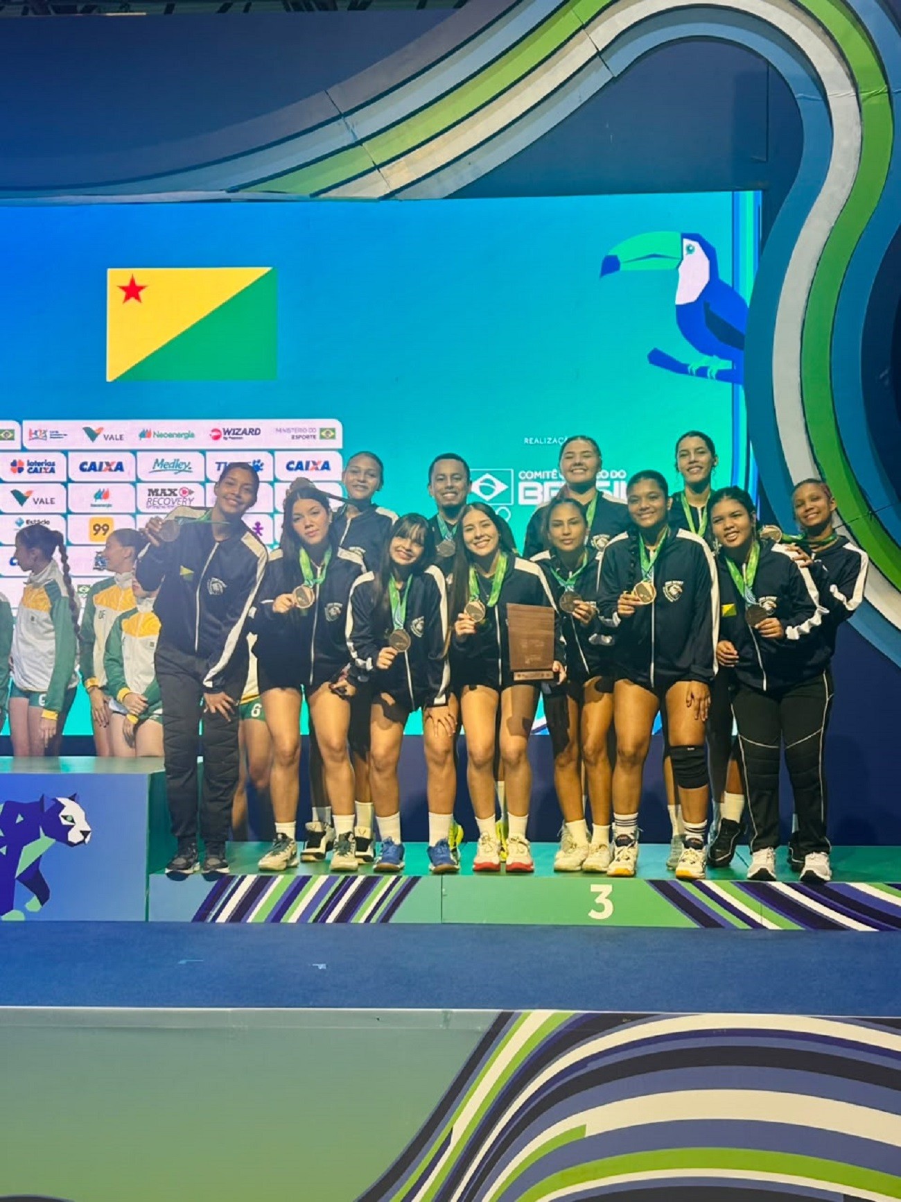 Acre leva bronze no handebol feminino nos Jogos da Juventude | Ge