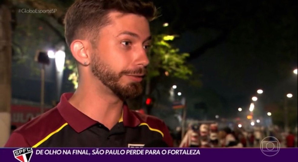 Matheus Perniciotti vai assistir a decisão da Copa do Brasil no Morumbi — Foto: Reprodução