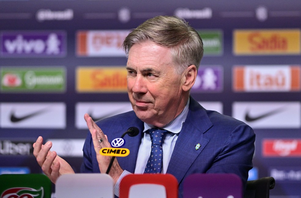 CArlo Ancelotti convoca a seleção brasileira — Foto: André Durão