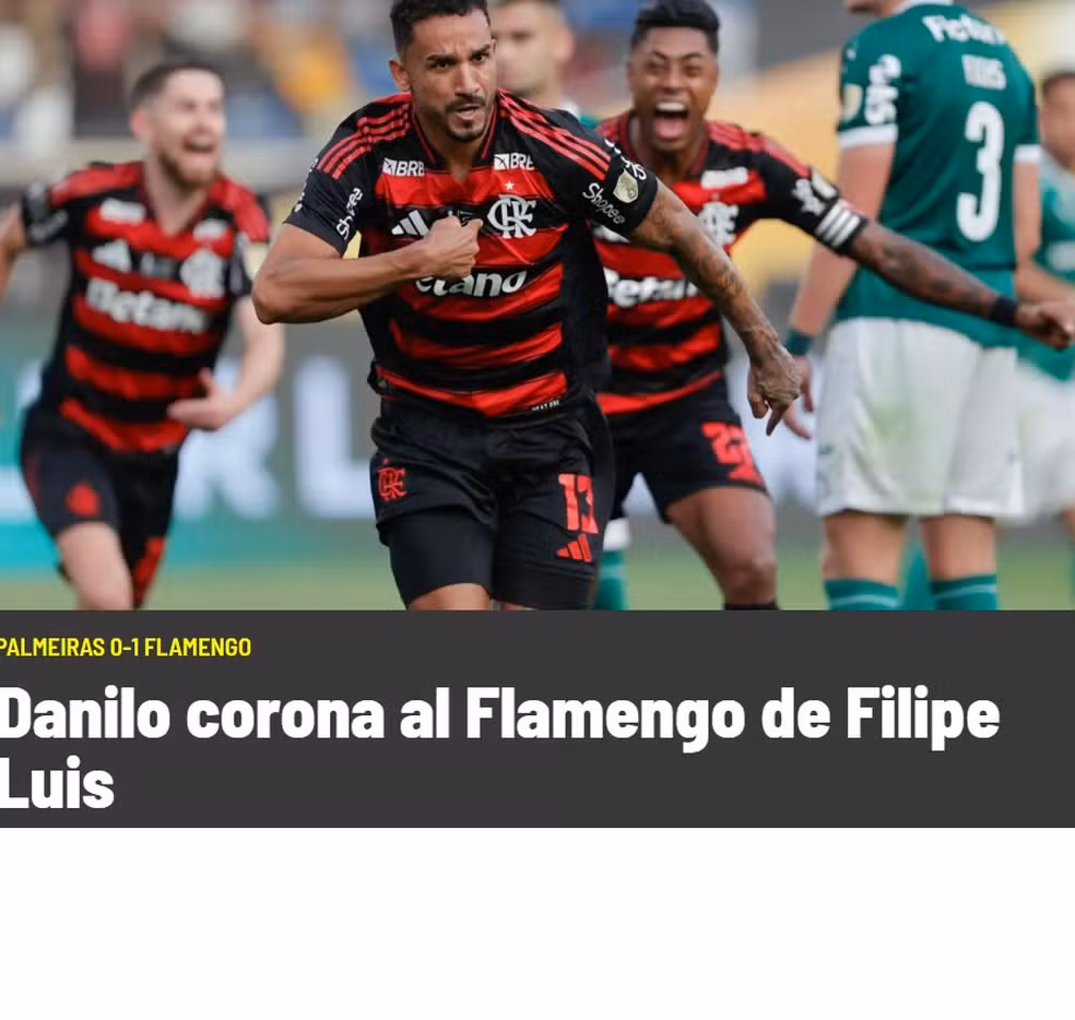Marca repercute título do Flamengo na Libertadores — Foto: Reprodução