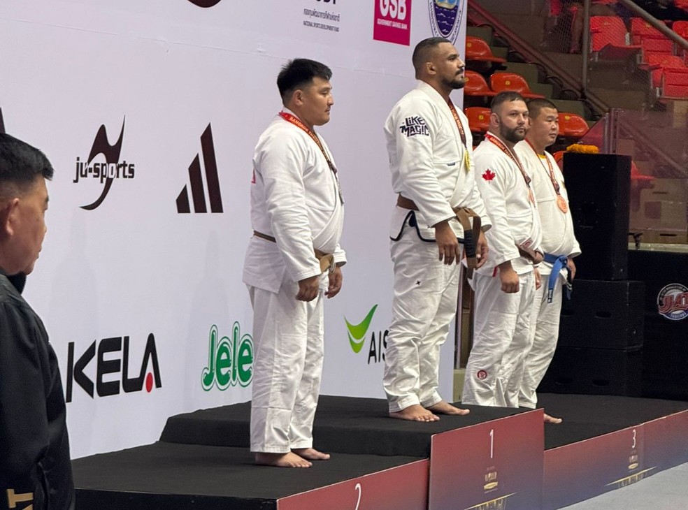 Acreano Wendell Barbosa é campeão mundial de jiu-jítsu, na Tailândia — Foto: Arquivo Pessoal