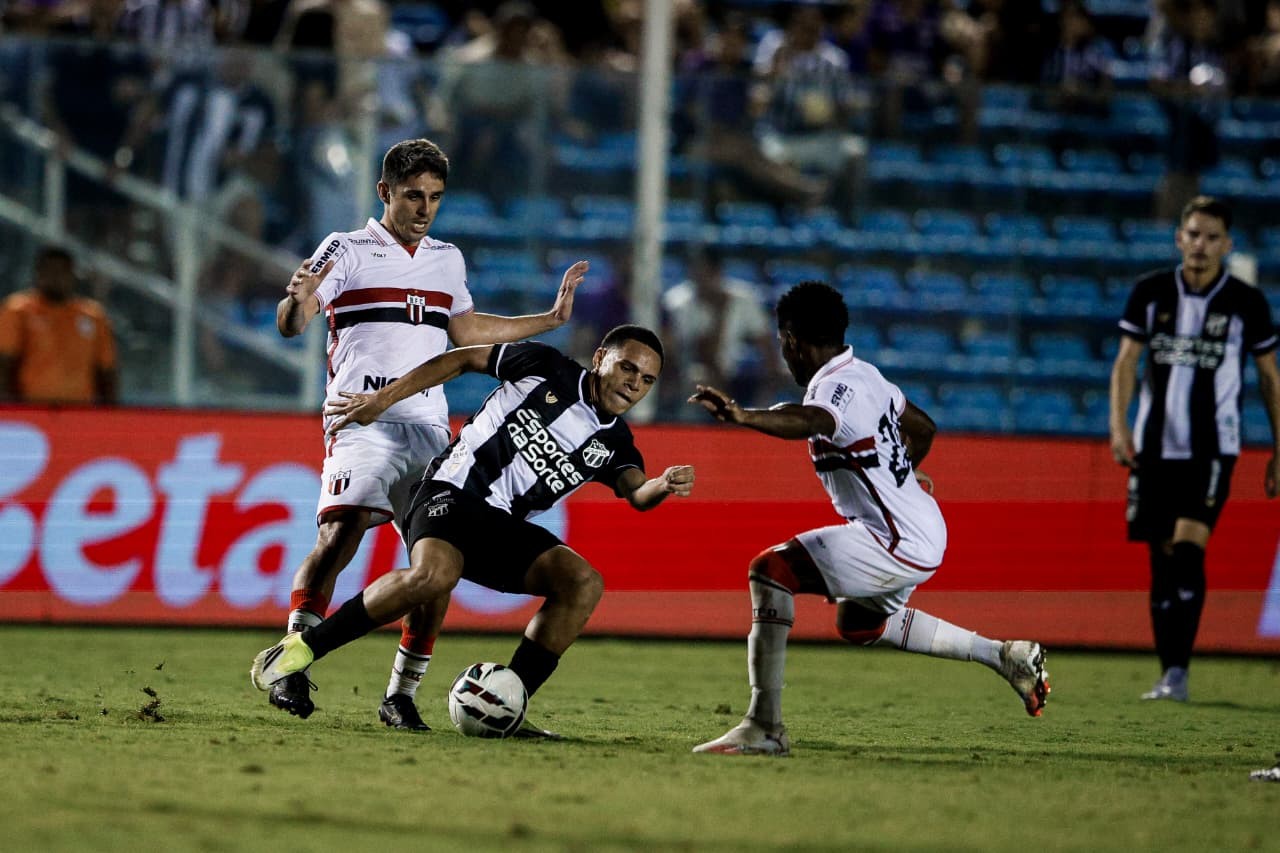 Escalação: Ceará conta com retornos no ataque para enfrentar o Botafogo-SP
