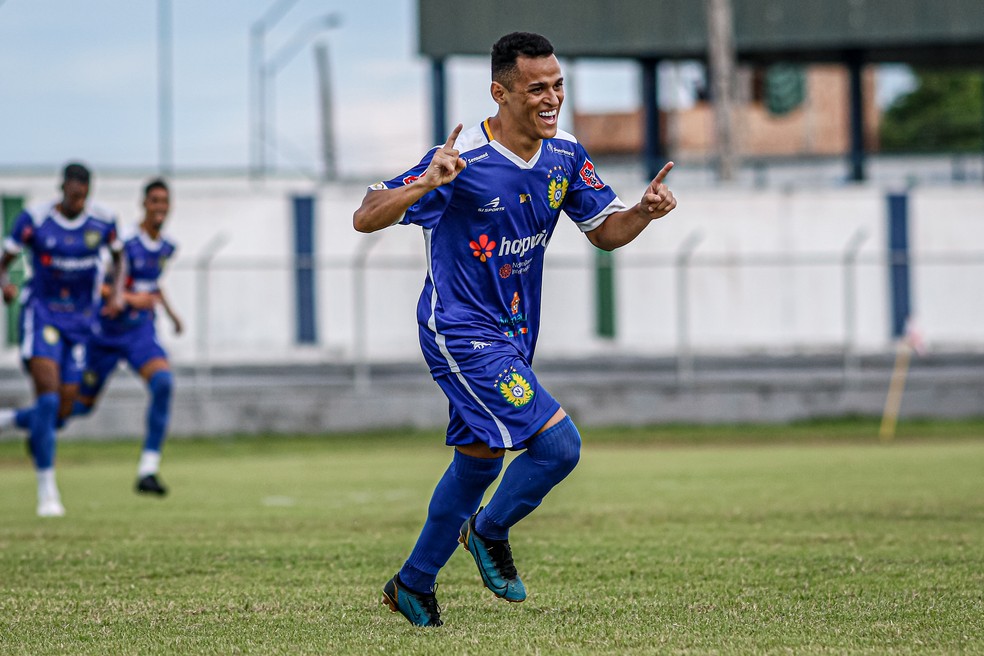 Cear&aacute; autor do gol que abriu o placar para o Na&ccedil;a &mdash; Foto: Jo&atilde;o Normando / Ag&ecirc;ncia LB