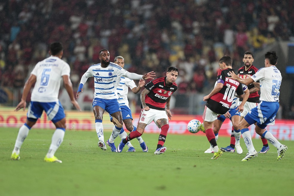 Arrascaeta em a��o no Flamengo x Cruzeiro � Foto: Gilvan de Souza / Flamengo