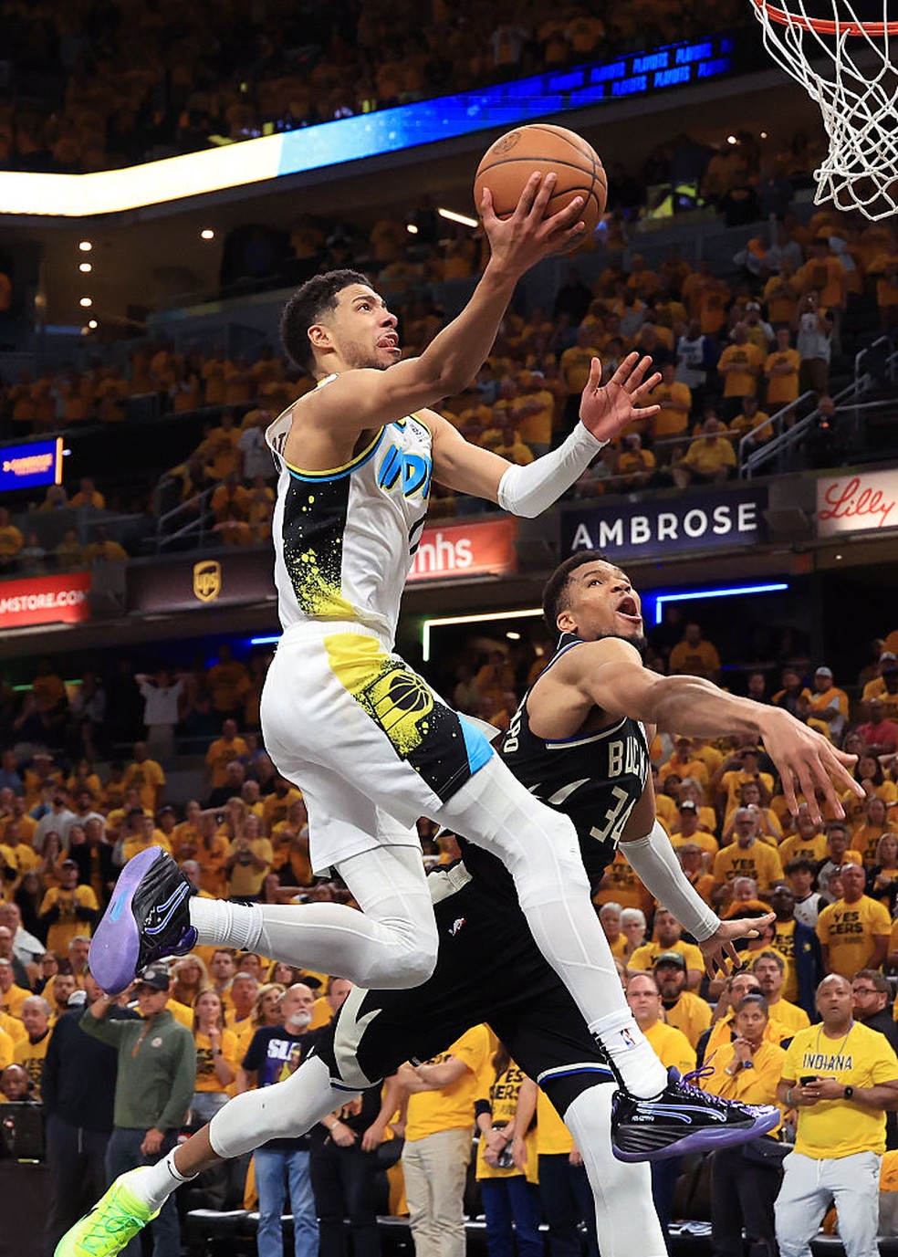 Tyrese Haliburton leva Pacers às semifinais do leste — Foto: Getty