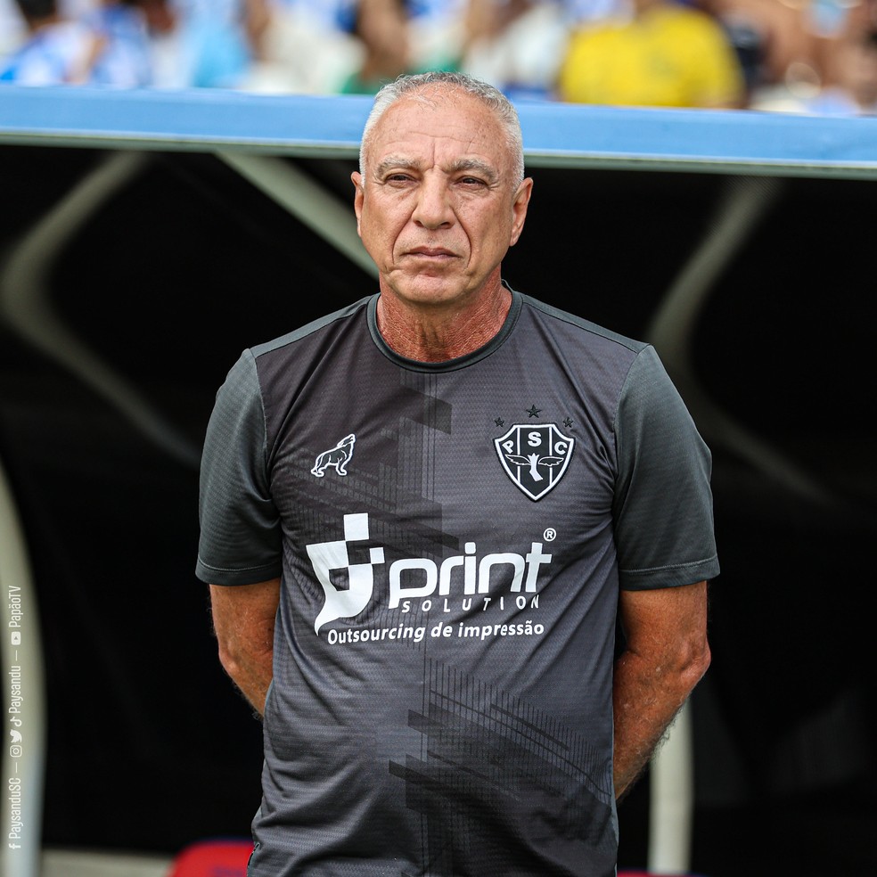 M&aacute;rcio Fernandes comanda o Paysandu no Mangueir&atilde;o &mdash; Foto: Jorge Lu&iacute;s Totti/Paysandu