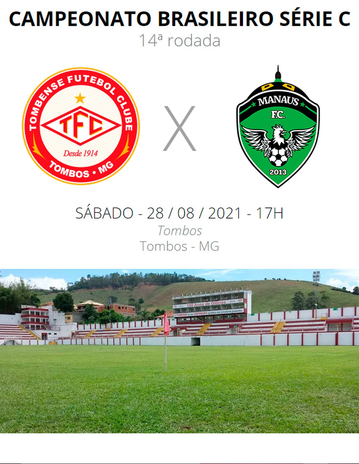 Tombense x Manaus escalações, desfalques e arbitragem brasileirão série c ge