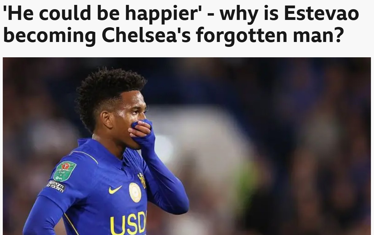 Imprensa inglesa analisa falta de oportunidades de Estêvão no Chelsea: "Jogador esquecido"