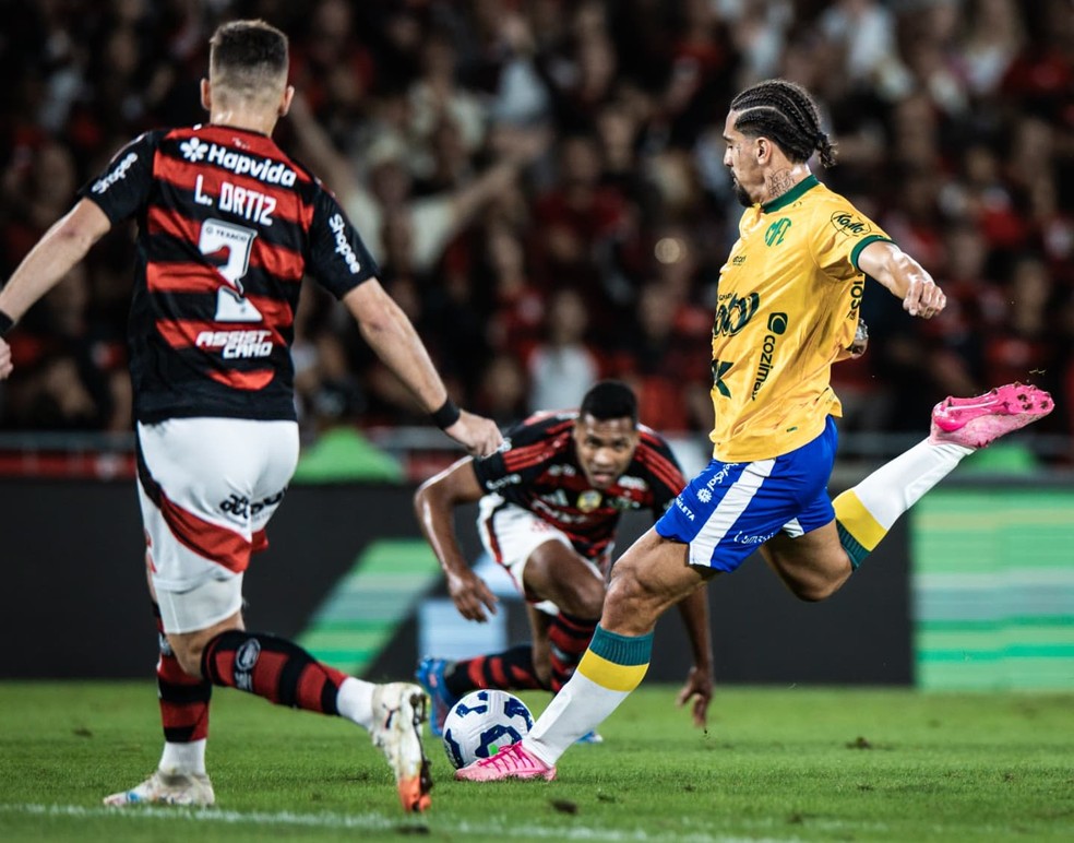 Chico da Costa em Flamengo x Mirassol — Foto: Pedro Zacchi/Agência Mirassol