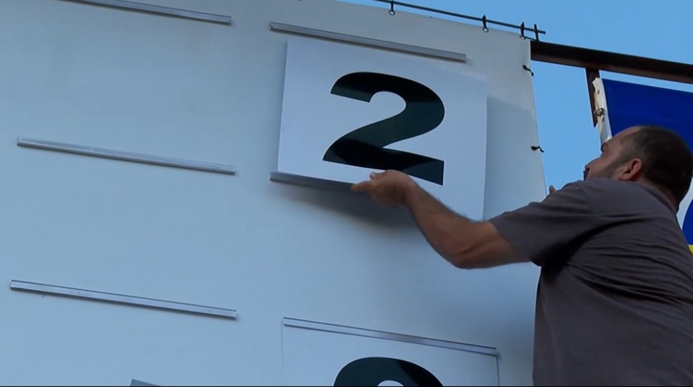 Dig&atilde;o altera o placar do D&eacute;cio Vitta, em Americana &mdash; Foto: Vitor Diagonel/EPTV