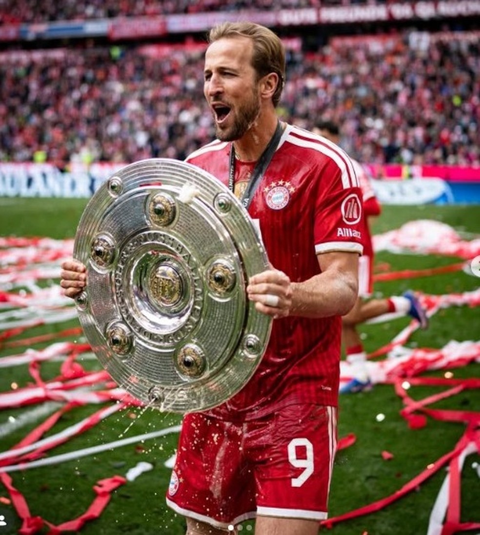 Harry Kane acumula títulos pelo Bayern