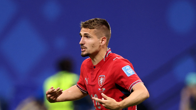 Sadilek comemora gol da República Tcheca na partida contra a África do Sul, na Copa
