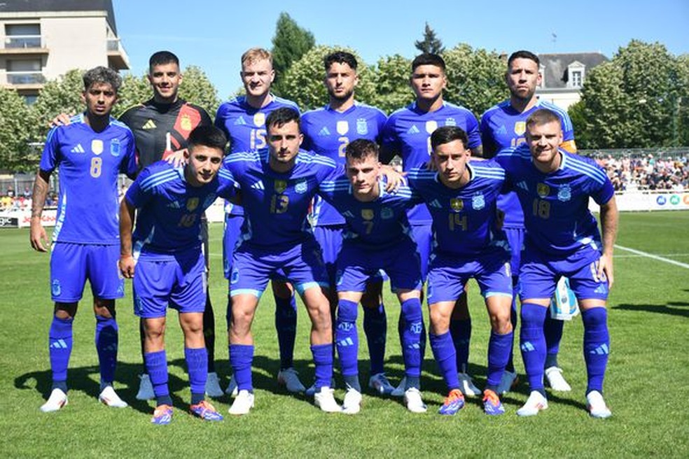 Seleção olímpica da Argentina — Foto: Divulgação