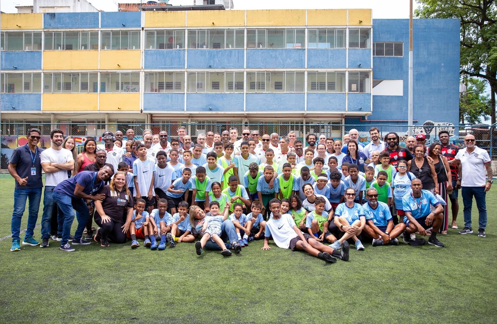 Vila Olímpica Adílio atende a 1.200 alunos no Vidigal — Foto: Divulgação