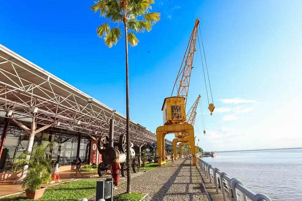 Transmissão dos Jogos do Brasil em Belém na Estação das Docas